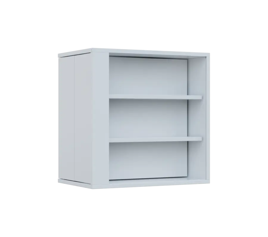 RE VTB - 350 vitrína s bočním výsuvem, 600x600x350, bílá